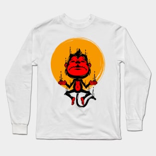 Monkey Meditation Long Sleeve T-Shirt